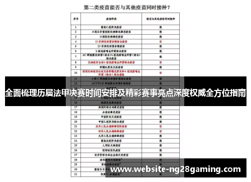 全面梳理历届法甲决赛时间安排及精彩赛事亮点深度权威全方位指南