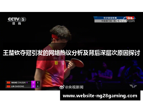 王楚钦夺冠引发的网络热议分析及背后深层次原因探讨